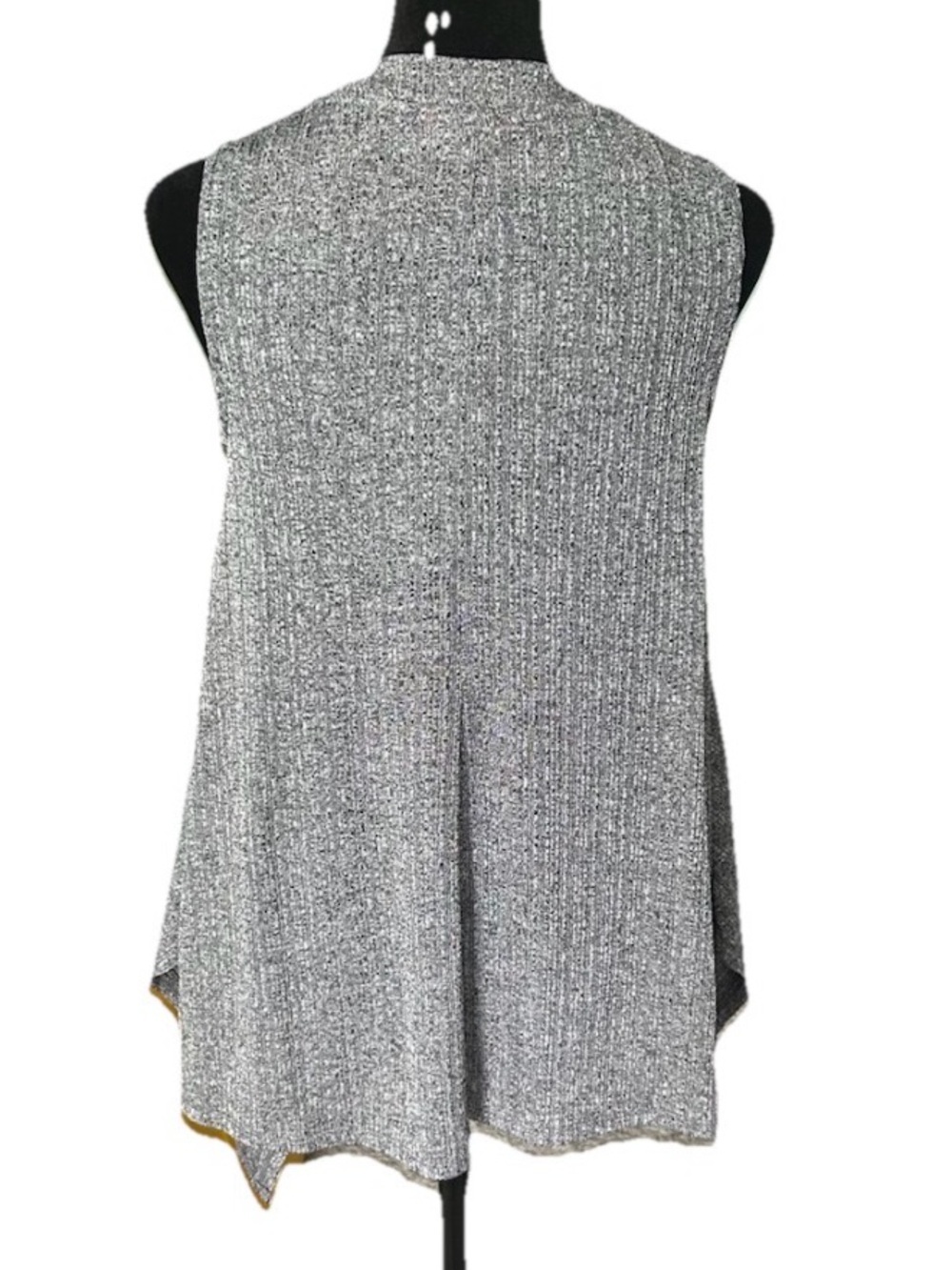 Jennifer Lopez Gray Sleeveless Knit Keyhole Tunic Blouse, Size S - Picture 4 of 4